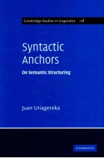 SYNTACTIC ANCHORS ON SEMANTIC STRUCTURING