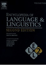 ENCYCLOPEDIA OF LANGUAGE LINGUISTICS VOLUME 4