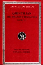 QUINTILIAN THE ORATOR'S EDUCATION BOOKS 3-5