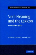 VERB MEANING AND THE LEXICON A FIRST PHASE SYNTAX