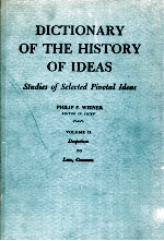 DICTIONARY OF THE HISTORY OF IDEAS VOLUME 2