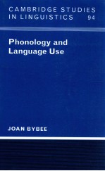 PHONOLOGY AND LANGUAGE USE