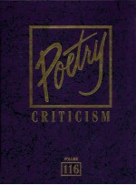 POETRY CRITICISM VOLUME 116