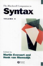 THE BLACKWELL COMPANION TO SYNTAX VOLUME 2