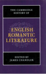 ENGLISH ROMANTIC LITERATURE THE CAMBRIDGE HISTORY OF