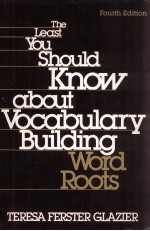 THE LEAST YOU SHOULD KNOW ABOUT VOCABULARY BUILDING WORD ROOTS