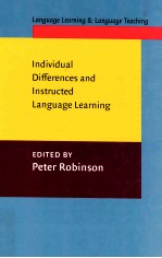 INDIVEDUAL DIFFERENCES AND INSTRUCTED LANGUAGE LEARNING