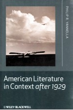 AMERICAN LITERATURE IN CONTEXT AFTER 1929