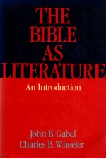 THE BIBLE AS LITERATURE AN INTRODUCTION