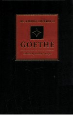 THE CAMBRIDGE COMPANION TO GOETHE