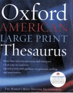 OXFORD AMERICAN LARGE PRINT THESAURUS