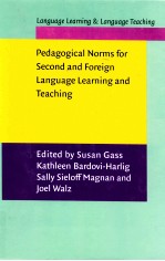 PEDAGOGICAL NORMS FOR SECOND AND FOREIGN LANGUAGE LEARNING AND TEACHING