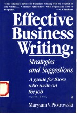 EFFECTIVE BUSINESS WRITING STRATEGIES AND SUGGESTIONS