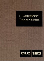 CONTEMPORARY LITERARY CRITICISM VOLUME 183