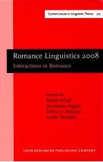 ROMANCE LINGUISTICS 2008