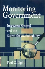 MONITORING GOVERNMENT INSPECTORS GENERAL AND THE SEARCH FOR ACCOUNTABLITY