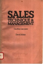 SALES TECHNIQUE & MANAGEMENT