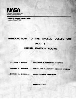 INTRODUCTION TO THE APOLLO COLLECTIONS:PART ⅠLUNAR BRECCIAS