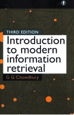 INTRODUCTION TO MODERN INFORMATION RETRIEVAL THIRD EDITION