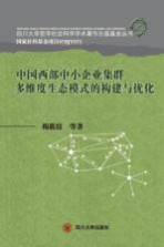 中国西部中小企业集群多维度生态模式的构建与优化