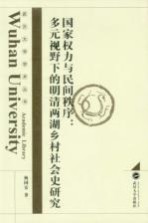 国家权力与民间秩序 多元视野下的明清两湖乡村社会史研究