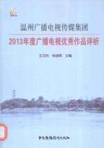 温州广播电视传媒集团 2013年度广播电视优秀作品评析