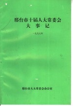 邢台市十届人大常委会大事记 1997年