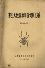 全国高等农业院校试作教材 农田蜘蛛部分