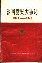 沙河党史大事记 1924年-1949年