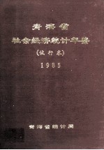 青海省社会经济统计年鉴 试行本 1985