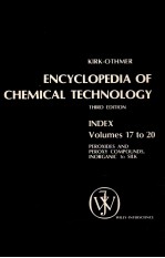 encyclopedia of chemical technology third edition index volumes 17 to 20