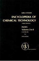 encyclopedia of chemical technology third edition index volume 5 to 8 castor oil emulsions