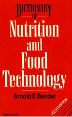 Dictionary of nutrition and food technology sixth edition