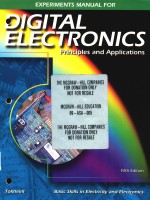 Experiments manual for digital electronics : principles and applications fifth edition