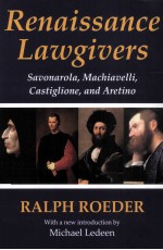 RENAISSANCE LAWGIVERS SAVONAROLA