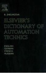 Elsevier's dictionary of automation technics in English