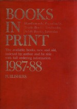 Books in print 1987-88; volume 7: publishers