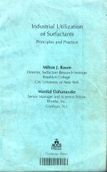 Industrial utilization of surfactants : principles and practice