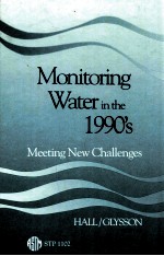 Monitoring water in the 1990's : meeting new challenges