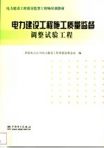 电力建设工程施工质量监督 调整试验工程