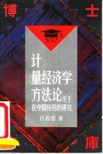 计量经济学方法论 关于在中国应用的研究