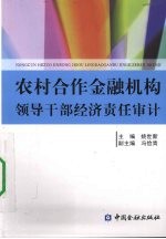 农村合作金融机构领导干部经济责任审计