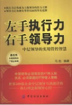 左手执行力，右手领导力  中层领导的实用管控智慧