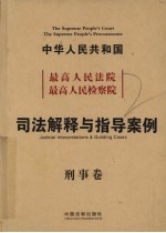 最高人民法院、最高人民检察院、司法解释与指导案例 刑事卷