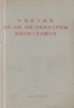 中国民主同盟山东、山西、河南、河北四省工作经验交流会第二次会议会刊