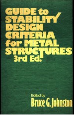 GUIDE TO STABILITY DESIGN CRITERIA FOR METAL STRUCTURES THIRD EDITION