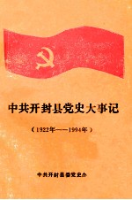 中共开封县党史大事记 192年5月-1994年12月