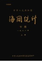 中华人民共和国海关统计年报 1981 （上册）