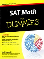 sat math for dummies