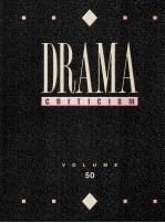 drama criticism volume 50